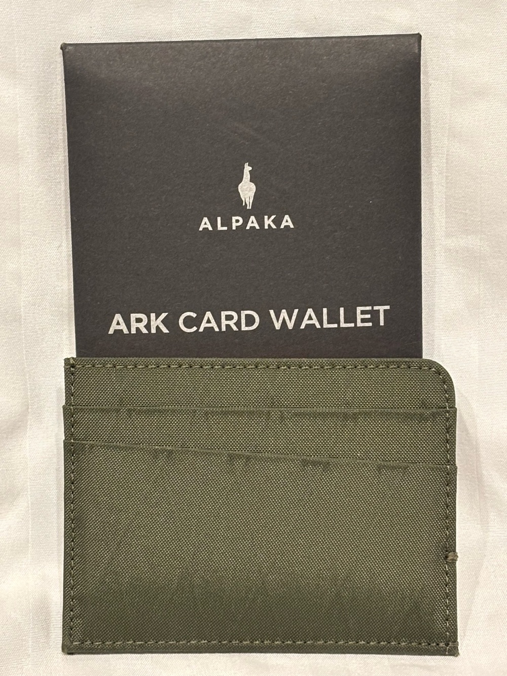 Alpaka Ark Card Wallet - Olive Green Slim Card & Key Holder